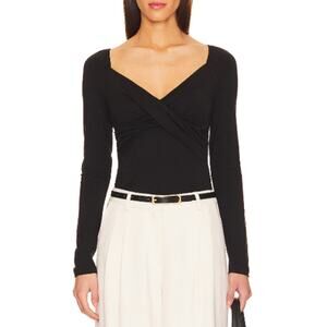 NEW ASTR The LABEL REVOLVE Long Sleeve Cropped Rosie Top Size XS